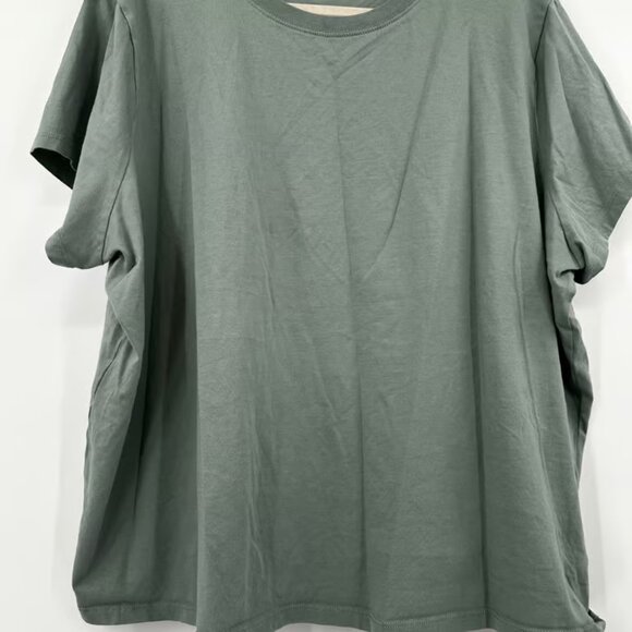 Torrid Womens TShirt Size 3 Green Crew Neck Short Sleeve Cotton Basic Tee - Picture 3 of 5